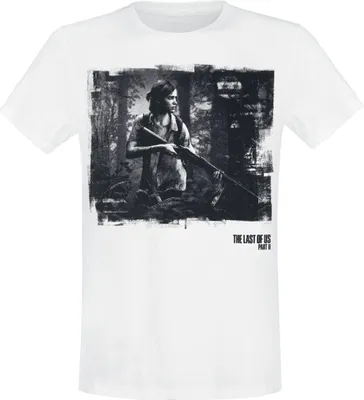 Produktbild von The Last Of Us T-Shirt Herren 2 - Ellie weiß Fan-Merch, Gaming 100% Baumwolle M