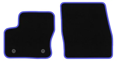Immagine prodotto di Tappetini in moquette per Ford Transit Connect 2013-2017 (commerciale) – set 4 pezzi, nero/blu, su misura – Wielganizator CARLUX