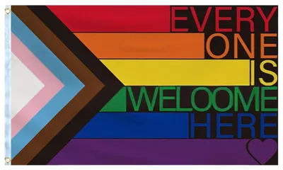 Progress Pride Regenbogenfahne 90x150 cm, LGBTQ-Fahne