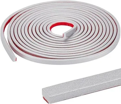 Produktbild von Silberne Wandstreifen Selbstklebend Flexibel 5m Dekoration