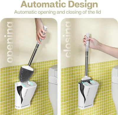Produktbild von Famanu Toilettenbürste mit Halter - Schwarz