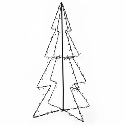 Zdjęcie produktu dla vidaXL Choinka w kształcie stożka 160 diod LED do wnętrz i na zewnątrz 78x120 cm