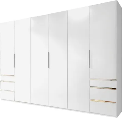 Produktbild von Kleiderschrank Level Drehtürenschrank mit Schubladen Ausführung wählbarweiß