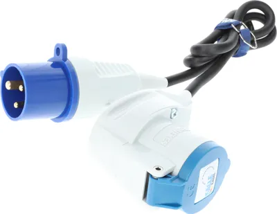 Produktbild von Kalle Verlängerungskabel CEE 230V Öse 16A 2,5mm² Winkel Kompakt IP44 1,5 Meter