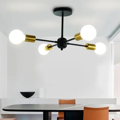 Produktbild von 4 Kopf Kronleuchter, Deckenlampe, keine Lichtquelle, E26-Lampenfassung