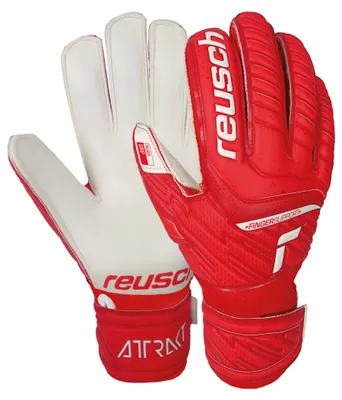 Produktbild von Reusch Torwarthandschuhe Attrakt Grip Finger Support mit praktischem Fingerschutz red / white 8