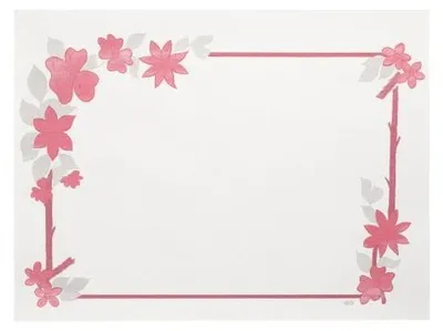 Produktbild von Papstar Tischsets, Papier 30 cm x 40 cm weiß "Blumenranke", 4 x 250 Stück