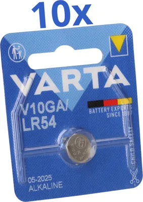 Produktbild von 10x Varta Knopfzelle Electronics V 10 GA Alkaline 1,5 V 1er Blister