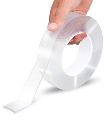 Produktbild von Handy – doppelseitiges Klebeband – Montageband – extra stark – wiederverwendbar – transparent – 3 m x 30 mm x 0,2 mm