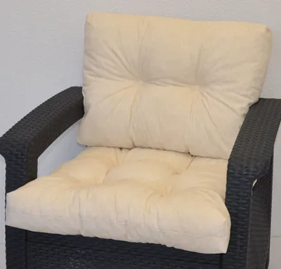 Produktbild von Kissen / Polster für PE - Rattanmöbel , Set Sitz + Rücken , Colore beige (beige)