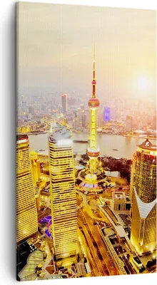 Produktbild von Bild auf Leinwand - Leinwandbild - Architektur asien gebäude - 45x80cm - Wand Bild - Wanddeko - Leinwanddruck - Bilder - Kunstdruck - Wanddekoration - Leinwand bilder - Wandkunst - PA45x80-2399