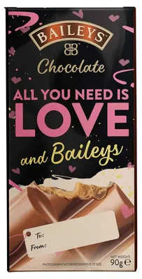 Produktbild von Baileys Chocolate 'All You Need Is Love and Baileys' Tafel 90g