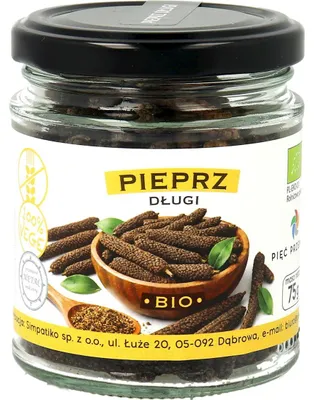 PIEPRZ DŁUGI BEZGLUTENOWY BIO 75 g - PIĘĆ PRZEMIAN