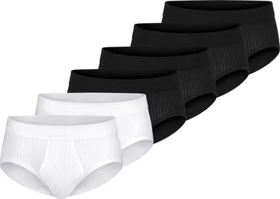 Produktbild von Schiesser 6er Pack Baumwolle Essentials Authentic Slip / Unterhose Stilvolles Nadelzug-Design, Weiche Single-Jersey-Qualität, Komfortbund mit Eingriff
