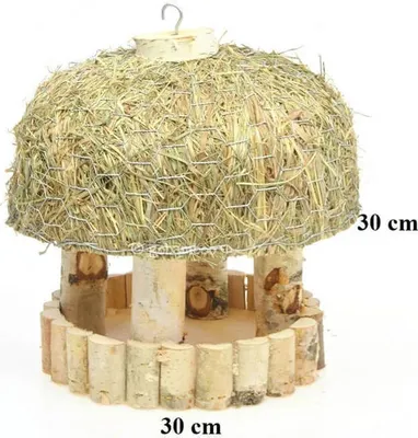 Image de Mangeoire pour oiseaux en bouleau 30 cm