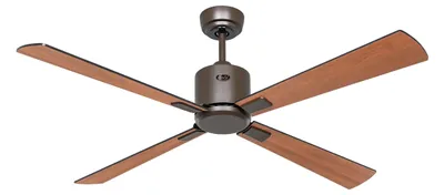 Produktbild von Energiespar Deckenventilator mit Fernbedienung Eco Neo III WiFi 132 cm Bronze Flügel Schwarz / Teak