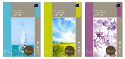 Produktbild von Künstlerblock/Sketchblock A4 weiß 150g/m² 50 Blatt
