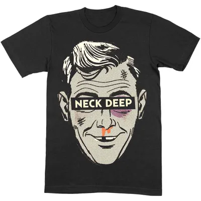 Productafbeelding van Neck Deep - Zwarte T-shirt, maat XL