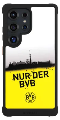 Produktbild von NIVOCASE Hülle für Samsung Galaxy S25 Ultra  Stoßfeste Handyhülle NIVOmax Case Schwarz BVB Borussia Dortmund Statement