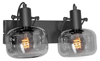 Produktbild von Wandleuchte - schwarz - Glaslic - glas metall - designlampe - E27 - 3865ZW - Steinhauer