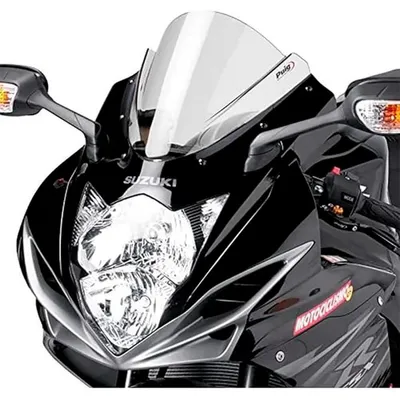 Produktbild von Puig Z-racing Suzuki Gsxr6/750 2011-2017 Sport-windschutzscheibe Schwarz Schwarz One Size