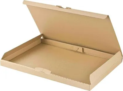 Produktbild von 50x Versandkarton 340x250x20mm schnelle Aufrichtung mit Steckverschluss Großbrief Maxibrief  A4 B4 braun