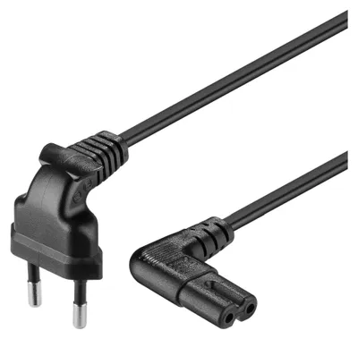 Produktbild von Goobay Netzkabel 3m,m.Winkelsteckersw 97354 3 Stk