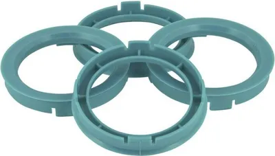 Produktbild von 4x TPi Zentrierringe 7416010 ABS (Acrylnitril-Butadien-Styrol-Copolymerisat) Kohlefaser 60.1mm 74.1mm