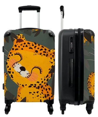 Image de Valise de cabine à motifs léopard - Légère et pratique