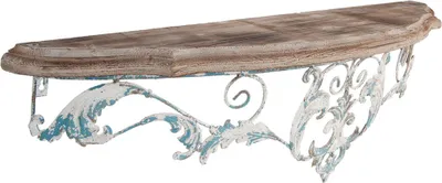 Produktbild von Clayre & Eef Wandregal 100x23x29 cm Blau Holz