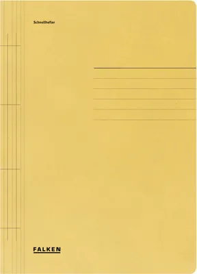 Image de Falken 80000425 Schnellhefter - A4, 250 Blatt, Manilakarton (RC), gelb