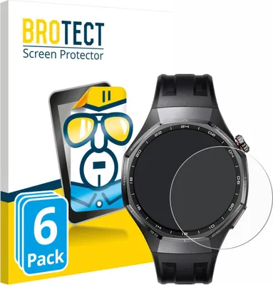 Produktbild von 6x Für Huawei Watch GT 6 / 6 Pro (46 mm) Schutzfolie BROTECT Displayschutz Display Schutz Folie Klar Transparent