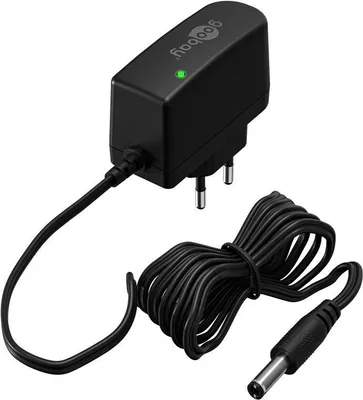 Immagine prodotto di Goobay 64977 Alimentatore 12 V (12 W / 1,0 A), nero, 1,8 m - con spina DC 5,5 mm x 2,1 mm