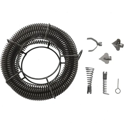Produktbild von Rohr- und Abflussreiniger - Rohrreinigungsspirale - 20 m Länge - Ø 20–150 mm - Eisen - Flexible Spirale mit Greifklaue - 400 U/min