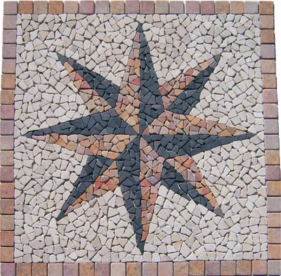 Produktbild von Mosaikfliesen RO-006 Marmor Rosone Naturstein Fliesen Lager Verkauf Stein-Mosaik Herne NRW