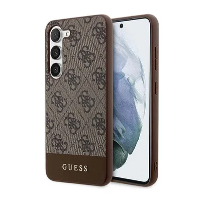 Produktbild von Guess Guhcs23Mg4Glbr S23+ S916 Hülle - Braune 4G Stripe Collection