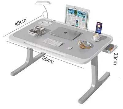 Produktbild von Famanu Bedtafel - Inklappare Laptop-Tisch - 60 x 40 x 28 cm
