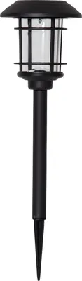 Produktbild von Star Trading Bollard, Außen-Bodenbeleuchtung, Schwarz, IP44, Garten, Dämmerungssensor, LED