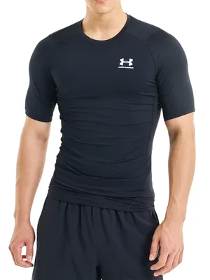 Produktbild von Under Armour HeatGear Baselayer-T-Shirt, Schwarz XXL