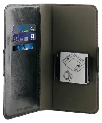 Produktbild von ViVanco™Universal, Geldbörsenhülle, Universal, 16,5 cm (6.5"), Schwarz