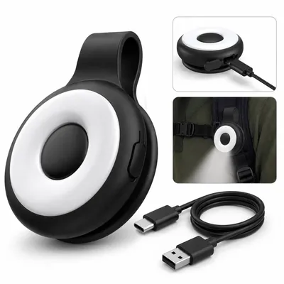 Produktbild von Handy Licht & Selfie Licht mit Magnet, 5 Helligkeitsstufen, 500mAh Akku, Clip-LED für Nachtfotografie, Vlog, Selfie – für Smartphone & Tablet