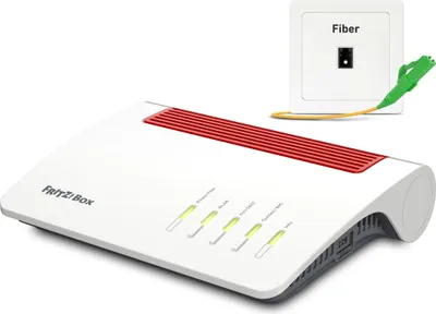 Produktbild von AVM WLAN Router, weiß, Kindersicherung, Smarthome-Zentrale FRITZ!DECT, 254x191x63 mm (BxTxH)