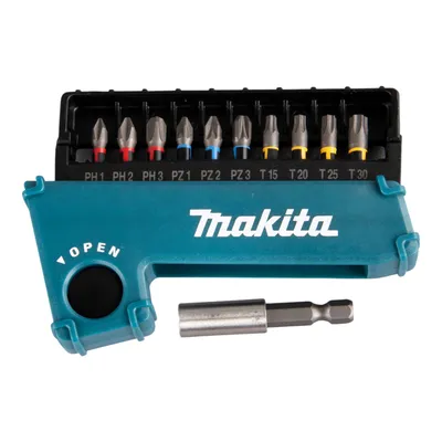 Image de Makita Torsion Bit Set Impact Premier ( E-03567 ) 11 pieces 1/4'' pour visseuse à choc DTD 171 / 172