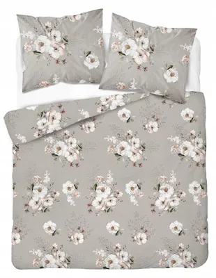 Produktbild von Detexpol Home Satin Bettwäsche Set 160x200 Baumwolle Blumen