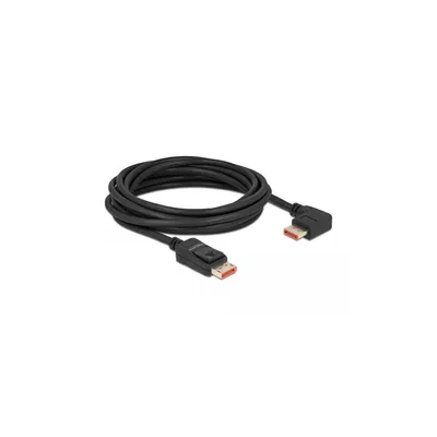Produktbild von DeLOCK DisplayPort Kabel Stecker gerade zu Stecker 90° rechts gewinkelt 8K 60 Hz 5 m, 5 m, DisplayPort, DisplayPort, Männlich, Männlich, 7680 x 4320 Pixel