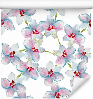 Produktbild von 10m VLIES TAPETE Rolle Blumen Orchidee Blätter Natur Pflanzen XXL