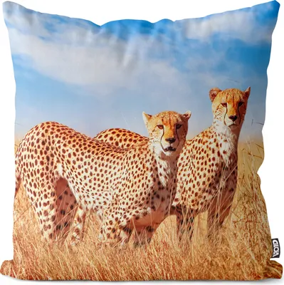 Produktbild von VOID Gepard Steppe Kissenbezug Kissenhülle Sofakissen Kissen Deko Outdoor-Kissen Dekokissen