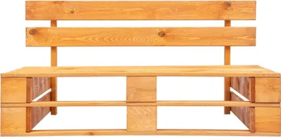 Produktbild von vidaXL Outdoor-Bank Paletten Holz Honigbraun