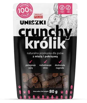 Obrázek produktu pro Uniszki Křupavý králíčí přírodní pamlsek pro psy 80g