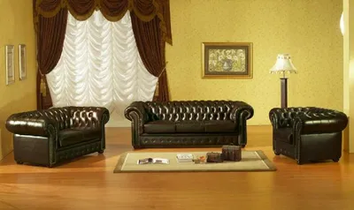Obrázek produktu pro Sedací souprava Chesterfield rozkládací pohovka čalouněná sedačka 3+2+1 souprava kožená pohovka Napo2